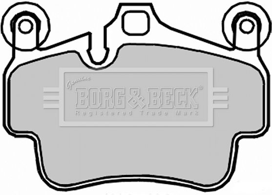 BORG & BECK Комплект тормозных колодок, дисковый тормоз BBP2316